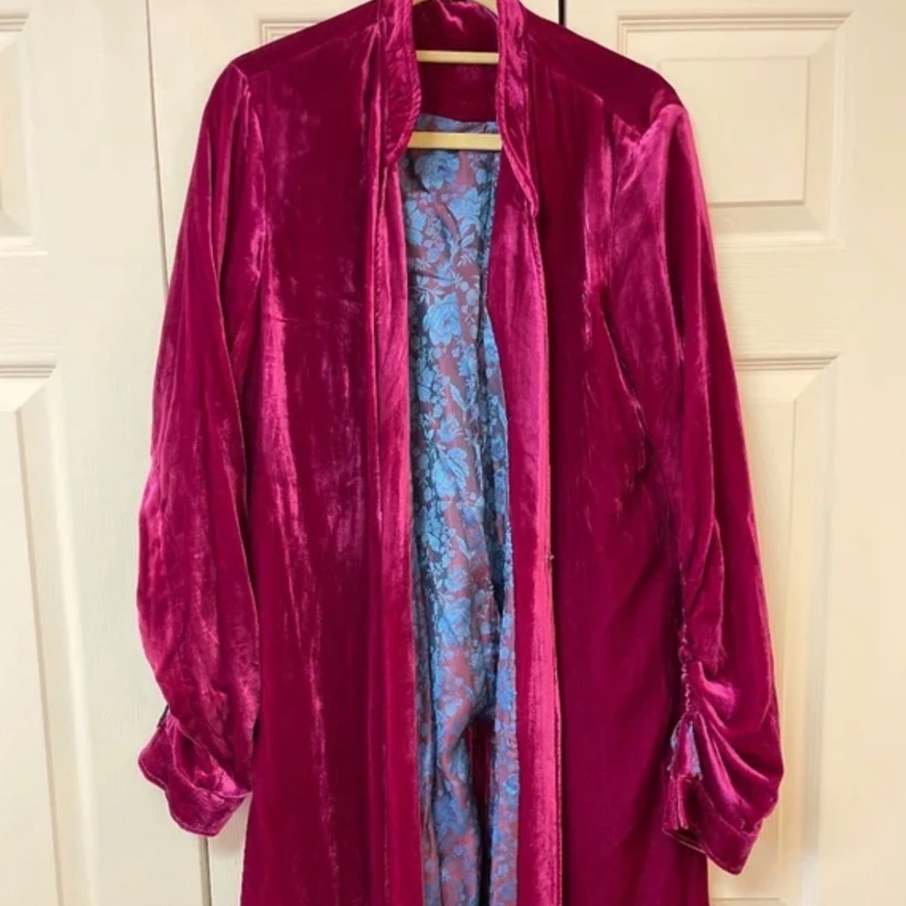 Free People ~ Dhalia Dahlia Duster Coat ~ Pink Small S ~ Excellent Condition!